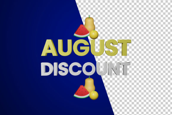 3D Render August Sale: Summer 3D SVG Assets