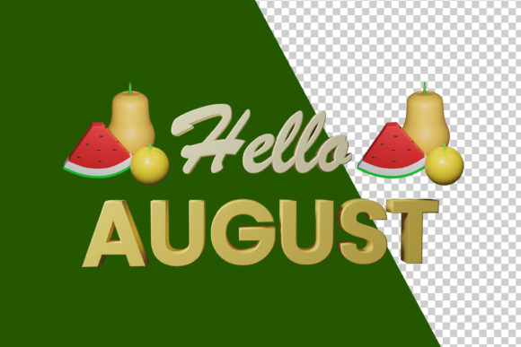 3D Render Hello August: Summer 3D SVG Asset Review