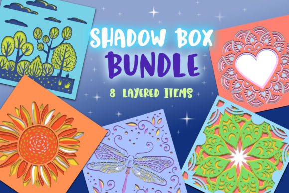 3D SVG Shadow Box Bundle: 8 Items for Sellers