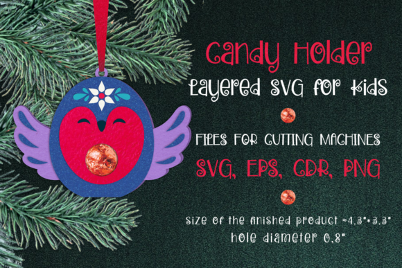 Bird Christmas Ornament Candy Holder 3D SVG Review