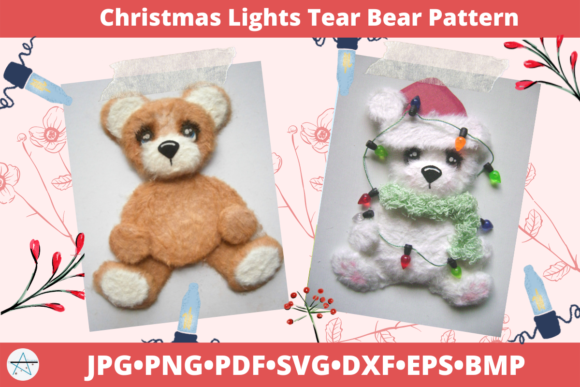 Christmas Lights Tear Bear 3D SVG Review
