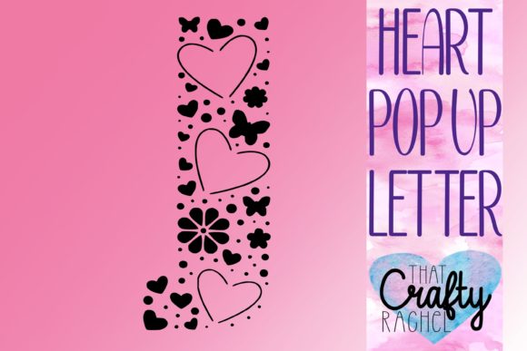 Letter J Pop Up Heart Template: 3D SVG Shapes Review