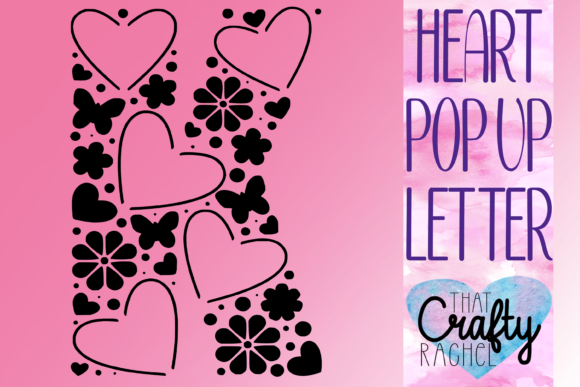 Letter K Pop Up Heart Template: 3D SVG Shapes Review