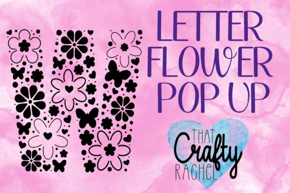Letter W Pop Up Flower Template: 3D SVG Shapes Review