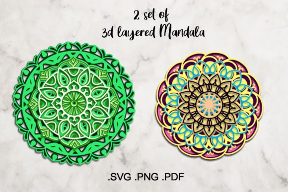 Multilayered Mandalas: 3D SVG for Shadow Boxes