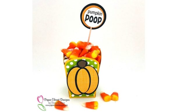 Pumpkin Popcorn Box 3D SVG: Shapes for Branding