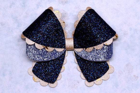 Scallop Bow Template: 3D SVG for Christmas Design